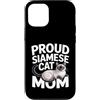 Siamese Cat Mama Feline Lover Funny Custodia per iPhone 12/12 Pro Orgoglioso gatto siamese mamma