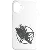 Raven Crow Bird Animal Feather fly smart Custodia per iPhone 16 Plus afferrando Raven afferrando Crow Bird
