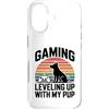 Retro Gaming Mom Puppy Gamer Squad Custodia per iPhone 17 Gioco di livellamento con il mio cucciolo retrò