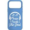Retro Music Design Custodia per iPhone 17 Pro Max Music Feeds The Soul Cuffie Amante della musica