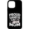 Siamese Cat Mama Feline Lover Funny Custodia per iPhone 13 Pro Max Orgoglioso gatto siamese mamma