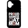 Siamese Cat Mama Feline Lover Funny Custodia per iPhone 16 Orgoglioso gatto siamese mamma