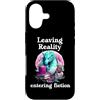 Book Dragon Shirt Leaving Reality Enteri Custodia per iPhone 17 Leaving Reality Entering Fiction It's Too Nonfiction Outside