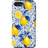 Preposh Custodia per iPhone SE (2020) / 7/8 Limone Blu Piastrelle Estetiche Estetiche Preppy Italiano Europe