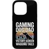 Dog Father Gamer Pup Lover Custodia per iPhone 13 Pro Gioco Cane Papà Vittoria Schermo E Scodinzolante Code