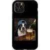 Funny Boston Terrier Dog Drinking Beer M Custodia per iPhone 11 Pro Boston Terrier Bere Birra Divertente Boston Terrier Dog Meme