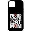 Siamese Cat Mama Feline Lover Funny Custodia per iPhone 14 Plus Orgoglioso gatto siamese mamma
