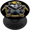 Progettazione Di Estrazione Del Carbone Progettazione Del Tunnel Di Carbone Del Tasso Del Minatore PopSockets PopGrip Adesivo