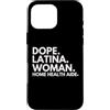 Dope Home Health Aide Career Culture Custodia per iPhone 16 Pro Max Dope Latina Donna Home Salute Aiuto Latino Heritage Mese