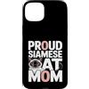 Siamese Cat Mama Feline Lover Funny Custodia per iPhone 15 Plus Orgoglioso gatto siamese mamma