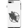 Raven Crow Bird Animal Feather fly smart Custodia per iPhone 7 Plus/8 Plus afferrando Raven afferrando Crow Bird