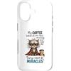 Feline Coffee Vibes Custodia per iPhone 17 Cranky Cat Coffee No Miracles Umorismo mattutino