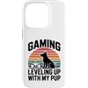 Retro Gaming Mom Puppy Gamer Squad Custodia per iPhone 14 Pro Gioco di livellamento con il mio cucciolo retrò