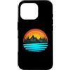 Mens Womens Boys Girls Outdoor Hiker Tre Custodia per iPhone 16 Pro Fauna selvatica Tramonto Natura Montagna All'aperto Amante Regalo Uomo Donna