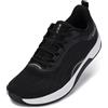 WHITIN Women's Zero Drop Wide Width Toe Box Road Running Shoes Size 8.5 Comfortable Stability Slip Resistant Workout Walking Tennis Footwear 40 Black