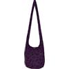 All Best Thing Borsa a tracolla con teschio, bohémien, boho, hippie, gotico, 83,8 cm, nero, Nero viola scuro, Medium