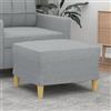 YUOTYRKTEJRSG pouf contenitore rettangolare,pouf verde,sgabello contenitore,Poggiapiedi Grigio Chiaro 60x50x41 cm in TessutoGeeignet für Wohnzimmer, Schlafzimmer, Bad