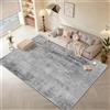 WUTONG Tappeto Salotto 160x230cm,Grigio Moderno Morbido Tappeto Camera da Letto Lavabile,Astratto Pelo Corto,Antiscivolo per Soggiorno Ufficio Cucina