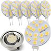 JAUHOFOGEI Lampadina LED Bispina G4 2W 12 volt ac/dc Luce Naturale - Faretto LED per Cappa Cucina G4 12V 20W - Mini Lampadine LED Attacco G 4 Piatta 2 Watt per Faretti Incasso - 6 Pezzi