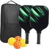 TISHITA Set da Due Pezzi, Realizzato in Robusta Fibra di Vetro, con Palline E Una Borsa Leggera per Un Comodo Trasporto. Ideale per Gioc
