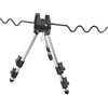 Yhenlovtt Treppiede per canna da pesca, telescopico, in lega, retrattile, in alluminio, gambe adattabili con palmare Spi (A argento)