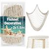 Sukh 1 rete da pesca decorativa, 2 x 1,5 m, rete da pesca, decorazione nautica
