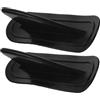 BESTYASH Pinna da Surf Tavola Gonfiabile in Pvc Nero 2 Pezzi Deviazione Rimovibile per Paddle Board e Gommone