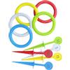 Yplkm Gioco di Lancio degli Anelli per Adulti - Giocattoli Educativi Colorati Divertenti | Giochi Da Giardino Per Adulti,Spiaggia Campeggio Patio Campo Picnic Compleanno Matrimonio Carnevale Estate