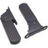 Yhenlovtt Set elettrico per piastra con pedale, pedane anteriori pieghevoli, battistrada addensato antiscivolo in gomma in acciaio per bici Efor, compatibile con scooter (7 cm)