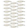 Yhenlovtt Esca in lega per pesca alla carpa, 55 g, in rame, con piombo, 88 x 24 mm, compatibile con molla, per presentazione di ami fruttati (24 pezzi)
