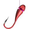 cesepei Ami da pesca rossi ad alta resistenza Set di ami da pesca in metallo resistente Grati affilati ami da pesca spinato per acqua dolce e salata spigola pesce persico accessori da pesca antiruggine e