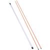 Hellery 2X Bastoni di Allineamento per Golf con Custodia in Tubo Trasparente Strumento di Insegnamento dello Swing per Putter, Allenatore di Swing, Aste di al