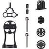 Uonlytech Supporto Staffa Estensore Manubrio per in Lega di Alluminio Nero Bici e Computer Facile da Installare e Trasportare Mountain Bike e Bici da Corsa