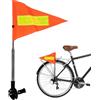 Genérico Bandiera per bicicletta con visibilità migliorata, avvertimento ciclismo, pendolo riflettente impermeabile retrattile | per carrello da golf tipo monopattino per bambini
