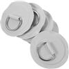 jojofuny 5pezzi Kit D-ring in Acciaio Inox per Gommoni Gonfiabili Fibbie Robuste per Ancoraggio e Fissaggio Accessori Impermeabili per Kayak e Paddle Board Colore Grigio