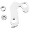 Yhenlovtt Deragliatore di ricambio per Scott Part Extender Mech Gear Hanger posteriore in lega di alluminio lavorata CNC per biciclette argento