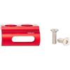 Yhenlovtt Per adattatore per bicicletta Deragliatore fisso per gancio Gear Hoodle Lega di alluminio Supporto di regolazione anteriore Compatibile Avere Bici Nero/rosso (CG21 ROSSO)