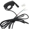 Yhenlovtt Efor - Acceleratore a pollice per bicicletta, 22 mm, per manubrio, velocità a 3 pin, compatibile con controller elettrico destro, in materiale ABS, scooter 1 (testa maschio)