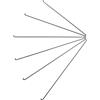 Yhenlovtt Raggi per bici da 260 mm, 275 mm, 289 mm, in acciaio, per raggi della bicicletta più nippli 24 pezzi per ruote 275 26 29er compatibili con Mountain per (260 mm)