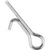 Yhenlovtt Stinger Spike Hook 100 pezzi in acciaio inox fissi perni di collegamento aghi per esche da pesca assistere ami esche morbide 19 x 5 mm argento Ta