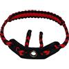 Wswqop Fionda da Polso con Paracord Intrecciato Cinturino in Nylon Regolabile Occhiello in Acciaio E Supporto in Pelle Adatta per con Arco E