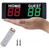 Generic Tabellone Elettronico LED, Tabellone Digitale Portatile con Telecomando e 5 Livelli di Luminosità, Tenitore del Punteggio per Basket, Baseball, Pallavolo, Cornhole