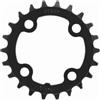 Yhenlovtt Carbonio leggero piuma per bici per componenti in acciaio ciclismo singolo per compatibile con 64 mm per guarnitura 22t corona denti bicicletta 104bcd Bcd e 24t (22T)