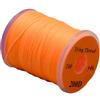 Yhenlovtt Legatura di filo fluorescente con 91,4 m di sostanza compatibile con mosche del corpo, bobina standard S, per ami da pesca 200d, mosca in nylon (arancione)
