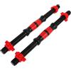 NULYLU Set 2 Pezzi Barre Manubri 40cm in Acciaio e Plastico con 4 Dadi per Allenamento Forza e Prevenzione Scivolamento Peso, per Training Gambe e Spalle Colore Casuale