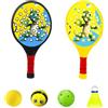Hellery 2 Racchette per Bambini, Racchette da Tennis con Impugnatura Ergonomica Antiscivolo, Set di Racchette E Racchette per Bambini E Ragazzi
