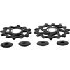 Yhenlovtt Set di 2 catene in ceramica 12t14t compatibili con deragliatore posteriore, puleggia in resina con 9 assi con cuscinetti a 10/11 velocità per fantino per ruota (nero)