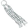 Yhenlovtt Catena per allenamento con sacco da boxe in zinco, resistente, 30 cm, con 4 ganci