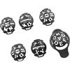Generic 6 Pezzi Golf Marker Accessorio per Marcatura E Allineamento Palline da Golf con Differenti Disegno Ergonomico in Plastica Adatto per