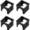 Yhenlovtt Accessori per attrezzature da fitness, diametro variabile cavo, boccola di isolamento scorrevole, confezione da 4, tubo quadrato in plastica nera per manicotto (D)